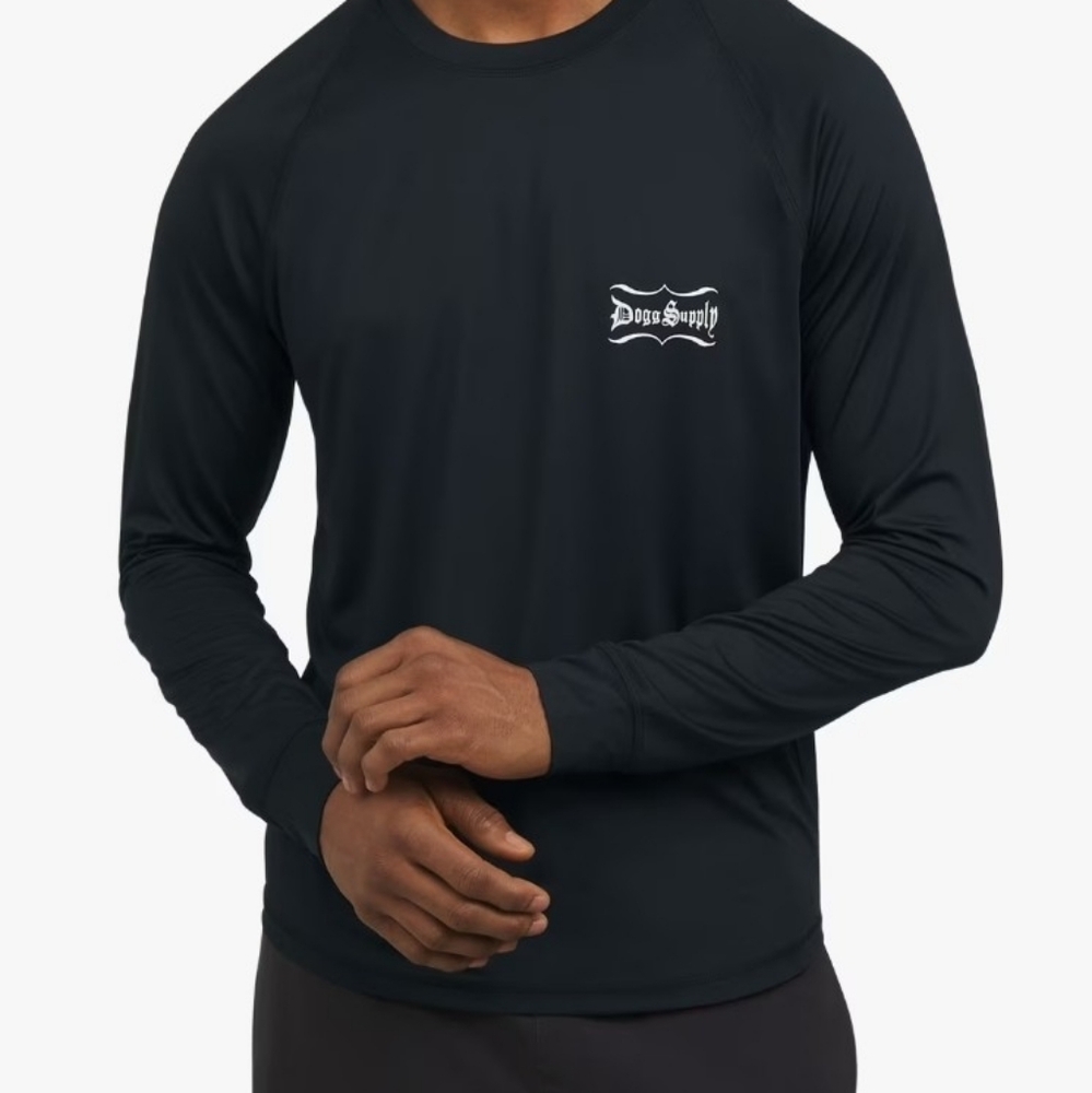 Men's Black Long Sleeve Tee
